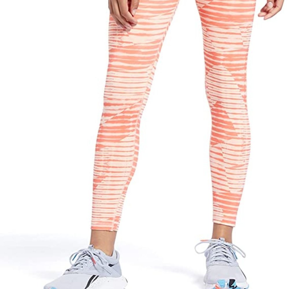 Brand New! Core 10 by Reebok Women's Lux 2.0 Mid-Rise All Over Print Leggings Si